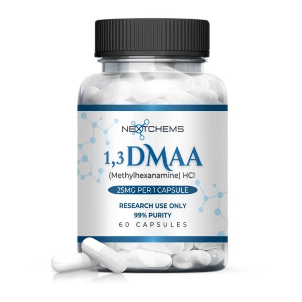 Nextchems 1,3-dmaa (Methylhexanamine) Hcl 25mg Capsules In Pakistan